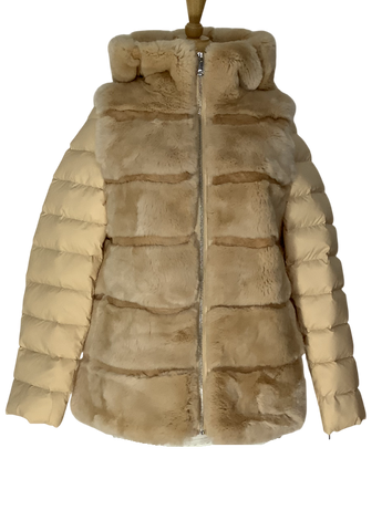 Rex Rabbit Jacket With Hood & Detachable Sleeves