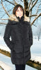 Down Filled Parka Coat With Fur Trim by COZI and Marie-S