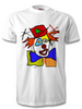 Limited Edition T Shirt. The Clown in the style of Jean-Michel Basquiat