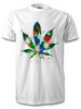 Limited Edition T Shirt. Cannabis Leaf in the style of Damien Hirst