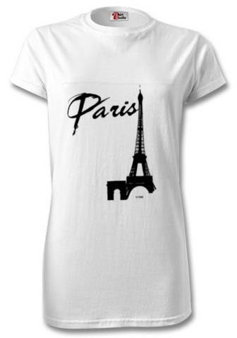 Limited Edition T Shirt. Eiffel Tower - Paris in the style of Banksy