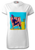 Limited Edition T Shirt. Smoking On The Beach in the style of Jean-Michel Basquiat